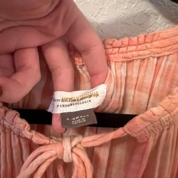 Anthropologie Pilcro The Bette Plaid Babydoll Blouse - Picture 5 of 8